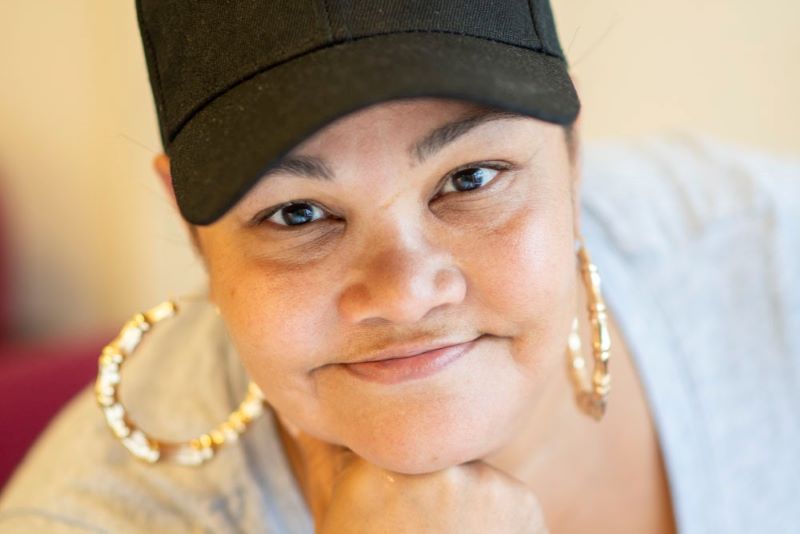 Close-up of a smiling woman